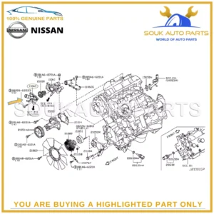 11060-1LA0A Genuine Nissan OUTLET-WATER 110601LA0A OEM