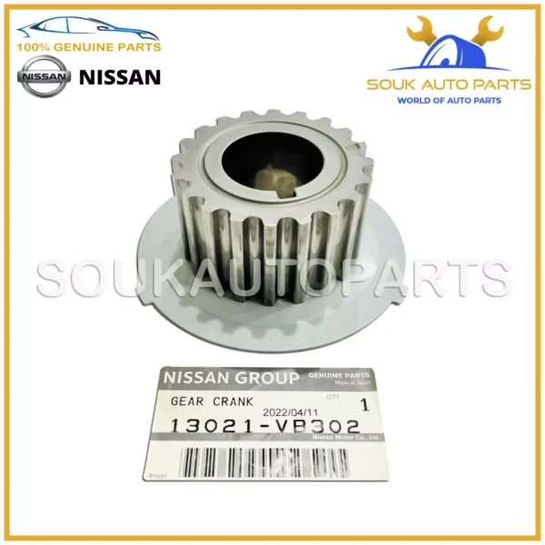 13021-VB302 Genuine Nissan SPROCKET CRANKSHAFT GEAR, 13021VB302 OEM