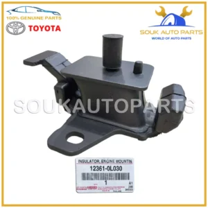 12361-0L030 Genuine Toyota INSULATOR, ENGINE MOUNTING, FRONT OEM HILUX 1KD 2KD