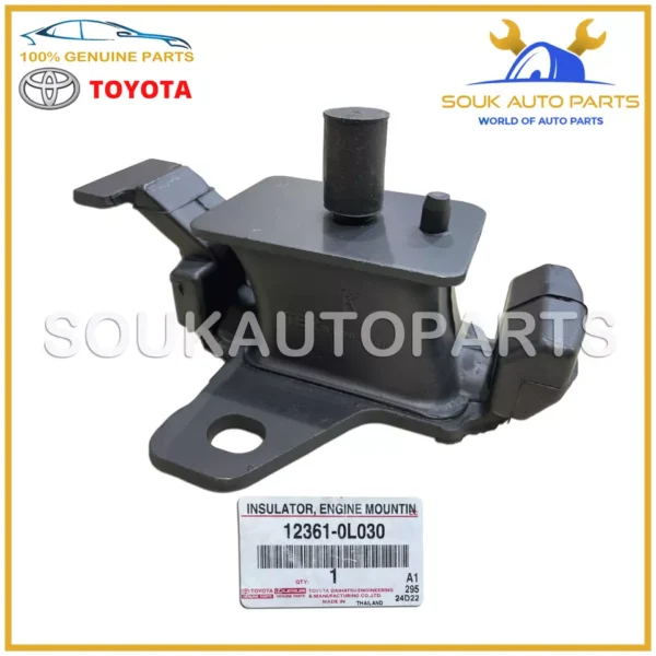 12361-0L030 Genuine Toyota INSULATOR, ENGINE MOUNTING, FRONT OEM HILUX 1KD 2KD