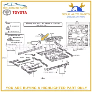 58190-60080 Genuine Toyota FRONT FLOOR FOOTREST 5819060080 OEM PRADO LEXUS GX470