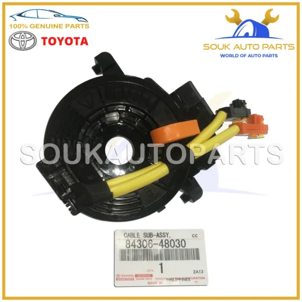 84306-48030 Genuine Toyota CABLE SUB-ASSY, SPIRAL 8430648030 OEM