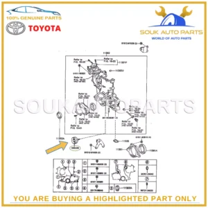 16603-66010 Genuine Toyota PULLEY SUB-ASSY, IDLER LAND CRUISER LEXUS LX450