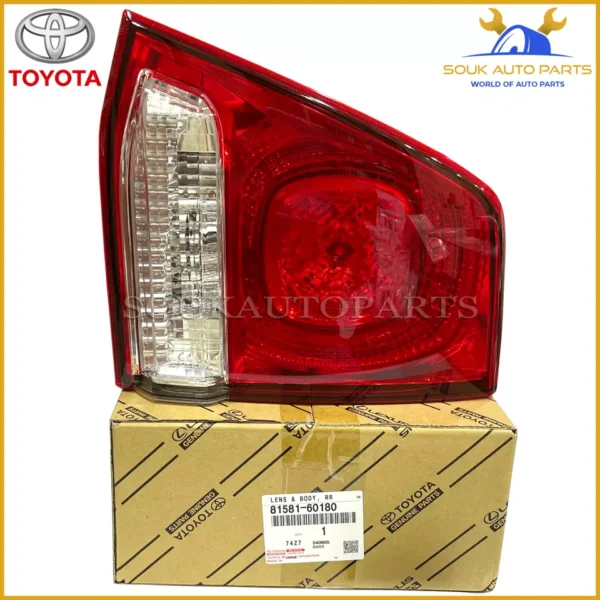 81581-60180 Genuine Toyota LENS AND BODY, REAR LAMP, RH 8158160180 LAND CRUISER