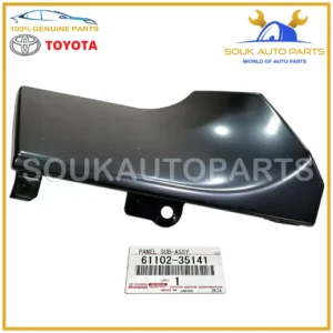 61102-35141 Genuine Toyota PANEL, FRONT FENDER SIDE, UPPER LH 6110235141 OEM