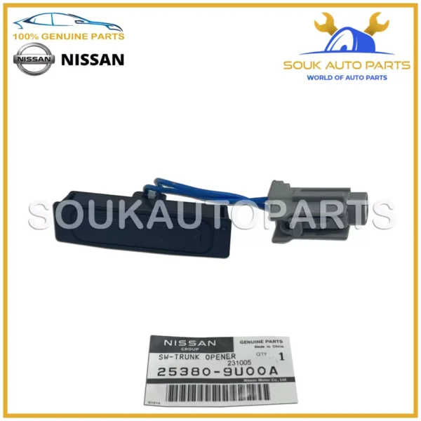 25380-9U00A Genuine Nissan TRUNK OPENER SWITCH ASSY 253809U00A OEM