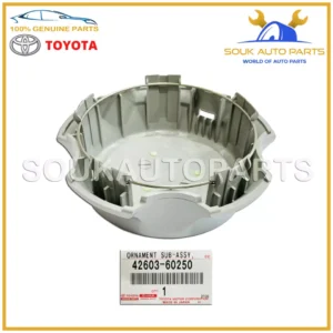 42603-60250 Genuine Toyota ORNAMENT SUB-ASSY, WHEEL HUB 4260360250 OEM