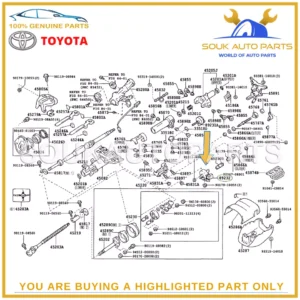 89232-60022 Genuine Toyota MOTOR, POWER TELESCOPIC 8923260022 OEM