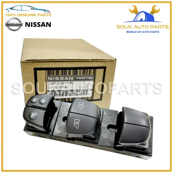 25401-3TA4A Genuine Nissan DRIVER SIDE MAIN POWER WINDOW SWITCH ALTIMA 2013-18