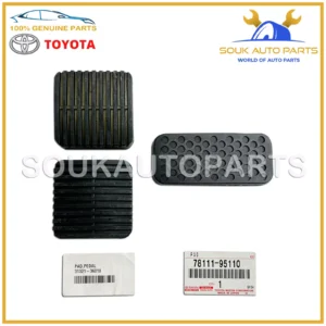 31321-36010 78111-95110 Genuine Toyota BRAKE ACCELERATOR PEDAL PAD SET KIT 80-87