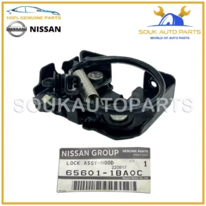 65601-1BA0C Genuine Nissan LOCK ASSY, HOOD 656011BA0C OEM
