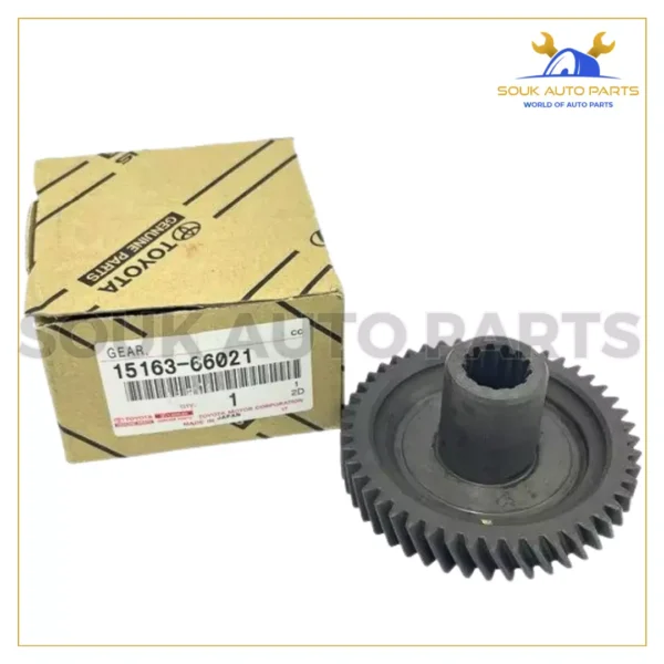 15163-66021 Genuine Toyota GEAR, OIL PUMP DRIVE SHAFT 1516366021 OEM