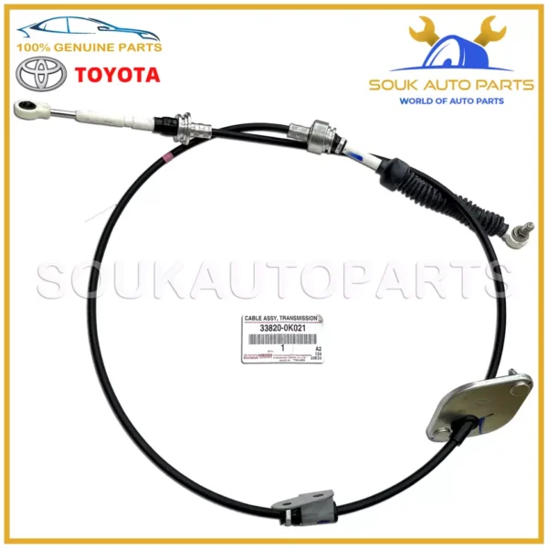 33820-0K021 Genuine Toyota CABLE ASSY, TRANSMISSION CONTROL 2TRFE HILUX FORTUNER