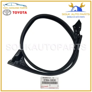 67864-50030 Genuine Toyota WEATHERSTRIP, FRONT DOOR, UPPER, LH 6786450030 OEM