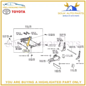 72206-30040 Genuine Toyota POWER SEAT HOUSING Toyota FZJ80 LEXUS LX450 GS300