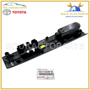 74272-52220-C0 Genuine Toyota PANEL, RR DOOR ARMREST BASE, UPPER LH 7427252220C0