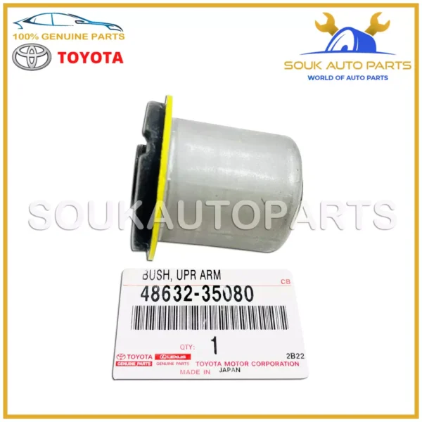 48632-35080 GENUINE TOYOTA BUSH, FR SUSPENSION UPPER ARM, RH/LH 4863235080 OEM