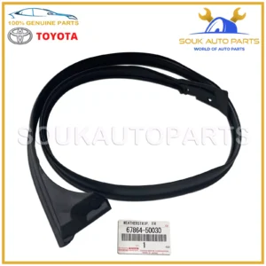 67864-50030 Genuine Toyota WEATHERSTRIP, FRONT DOOR, UPPER, LH 6786450030 OEM