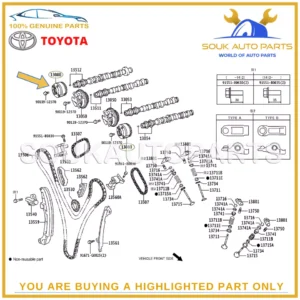 13080-31030 Genuine Toyota GEAR, CAMSHAFT TIMING EXHAUST, RH/LH 1308031030 OEM