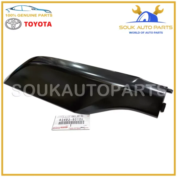 63493-60120 Genuine Toyota COVER, ROOF RACK LEG, REAR RH 6349360120