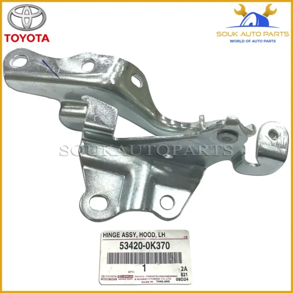 53420-0K370 Genuine Toyota HINGE ASSY HOOD LH 534200K370 OEM FORTUNER HILUX