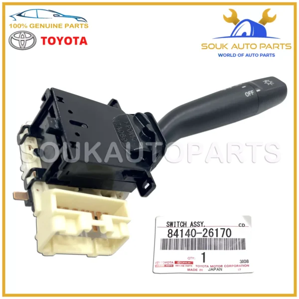 84140-26170 Genuine Toyota HEADLIGHT-HEADLAMP DIMMER SWITCH 8414026170 OEM