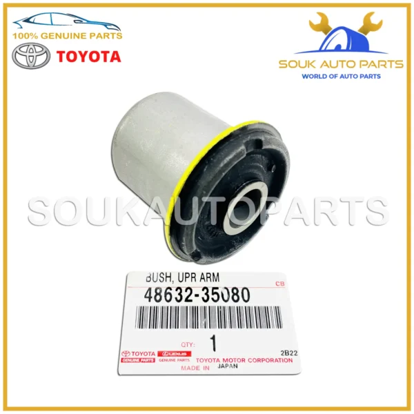 48632-35080 GENUINE TOYOTA BUSH, FR SUSPENSION UPPER ARM, RH/LH 4863235080 OEM