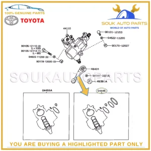 04445-35130 Genuine Toyota GASKET KIT, POWER STRNG GEAR (FOR RECIRCULATING BALL)