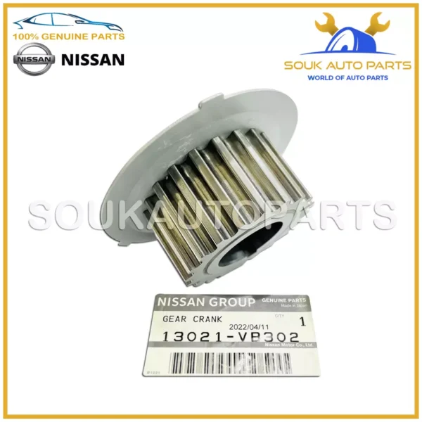 13021-VB302 Genuine Nissan SPROCKET CRANKSHAFT GEAR, 13021VB302 OEM