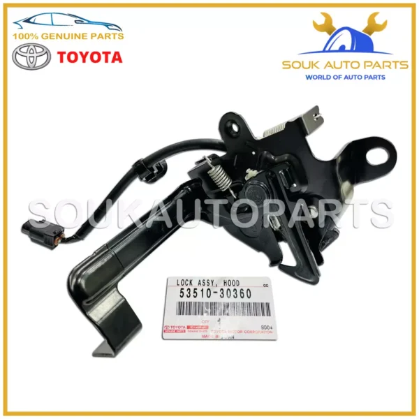 53510-30360 Genuine Toyota LOCK ASSY, HOOD 53510-30360 OEM