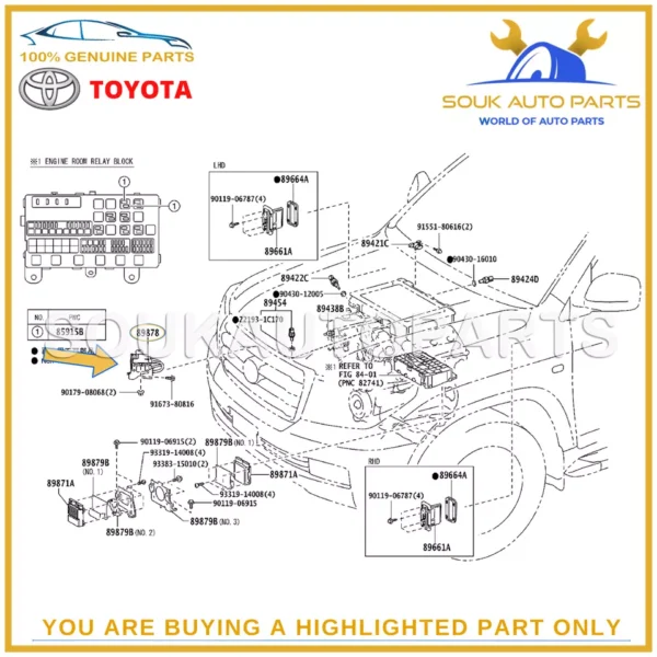 89840-60011 Genuine Toyota DRIVER, TURBO MOTOR 8984060011 OEM