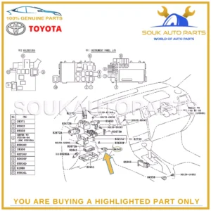 84340-47020 Genuine Toyota SWITCH ASSY, STOP LAMP 8434047020 OEM