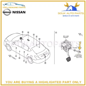 25320-AX10A Genuine Nissan BRAKE LIGHT STOP LAMP PEDAL SWITCH 25320AX10A OEM