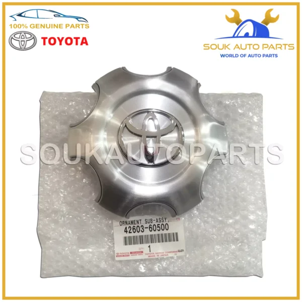 42603-60500 Genuine Toyota WHEEL HUB ORNAMENT, 4260360500 OEM