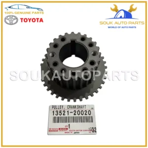 13521-20020 Genuine Toyota PULLEY, CRANKSHAFT TIMING 1/2/3MZFE 1352120020 OEM