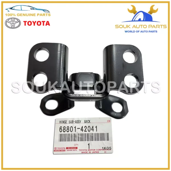 68801-42041 Genuine Toyota HINGE SUB-ASSY, BACK DOOR, UPPER 6880142041 OEM