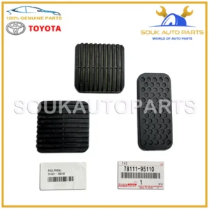 31321-36010 78111-95110 Genuine Toyota BRAKE ACCELERATOR PEDAL PAD SET KIT 80-87