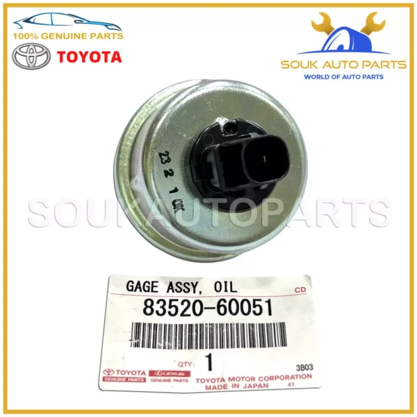 83520-60051 Genuine Toyota GAGE OIL PRESSURE SENDING UNIT 8352060051 OEM