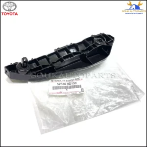 52536-0D130 Genuine Toyota RETAINER, FRONT BUMPER SIDE, LH 525360D130 OEM YARIS