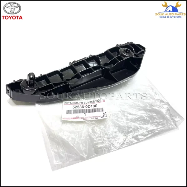 52536-0D130 Genuine Toyota RETAINER, FRONT BUMPER SIDE, LH 525360D130 OEM YARIS