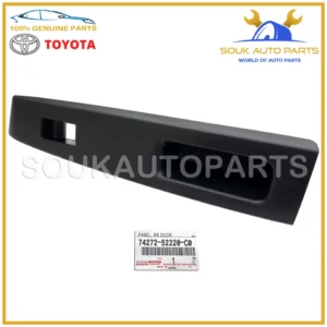 74272-52220-C0 Genuine Toyota PANEL, RR DOOR ARMREST BASE, UPPER LH 7427252220C0