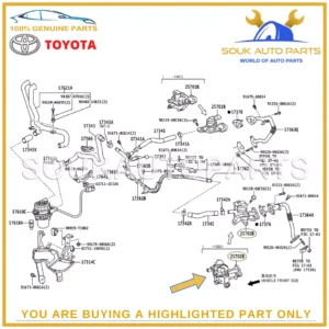 25702-38050 Genuine Toyota VALVE SET EMISSION CONTROL,NO.1 TUNDRA LC LEXUS 1UZFE