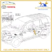 89407-60031 Genuine Toyota SENSOR SUB-ASSY, HEIGHT CONTROL, RR RH OEM LX570 - Image 3
