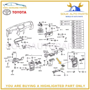 55620-35050 GENUINE Toyota DUAL PULL OUT CUP HOLDER DASH MOUNTED, 5562035050 OEM