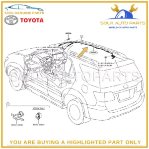 86300-0K010 Genuine Toyota ANTENNA ASSY, W/HOLDER 863000K010 OEM