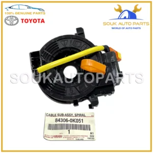 84306-0K051 Genuine Toyota SPIRAL CABLE SUB-ASSY 843060K051 OEM