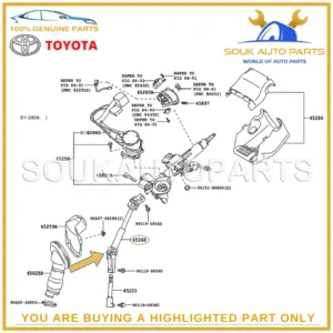 45260-42090 Genuine Toyota STEERING INTERMEDIATE SHAFT ASSY RAV4 4526042090 OEM
