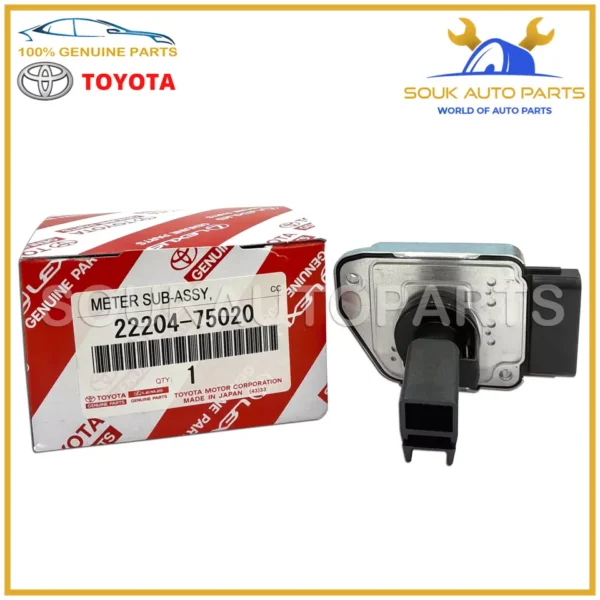 22204-75020 Genuine Toyota METER SUB-ASSY, INTAKE AIR FLOW 2220475020 OEM