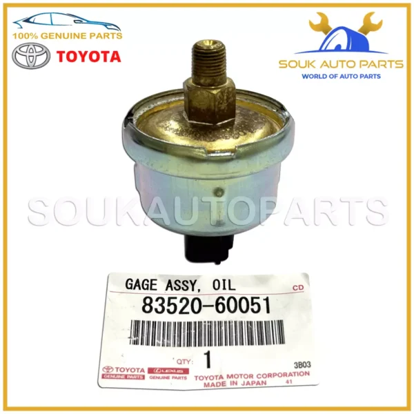 83520-60051 Genuine Toyota GAGE OIL PRESSURE SENDING UNIT 8352060051 OEM
