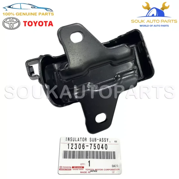 12306-75040 Genuine Toyota INSULATOR, ENGINE MOUNTING,FRONT LH 1230675040 OEM